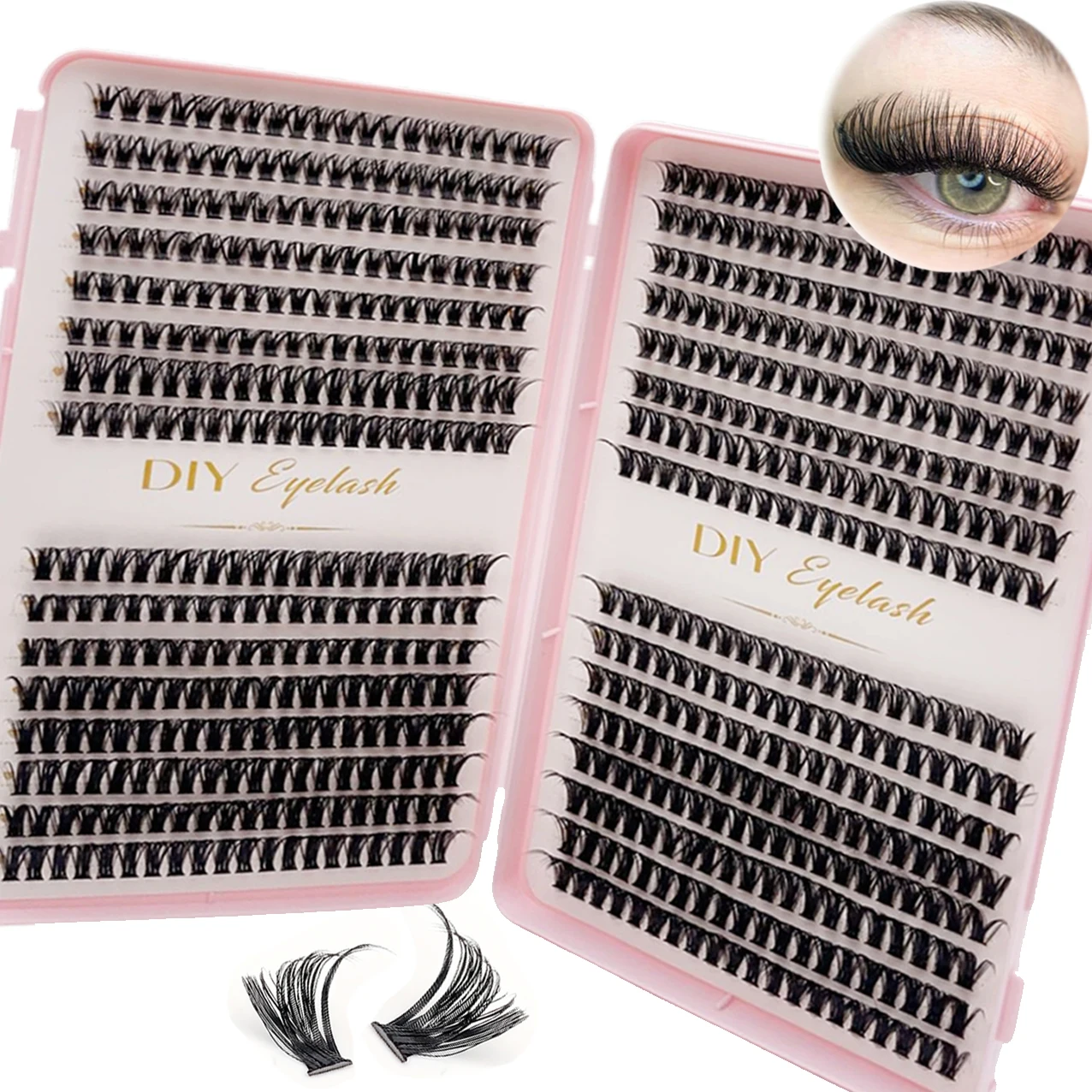 Eyelash Extension Wispy Look - 640 adet DIY Kişisel Kirpikler 40