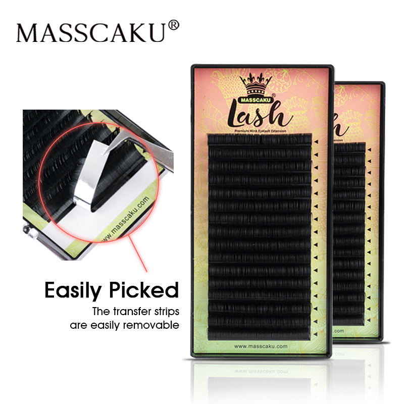 Eyelash Extensions Classic - MASSCAKU Tüm Boyutlar 1 Tepsi 16