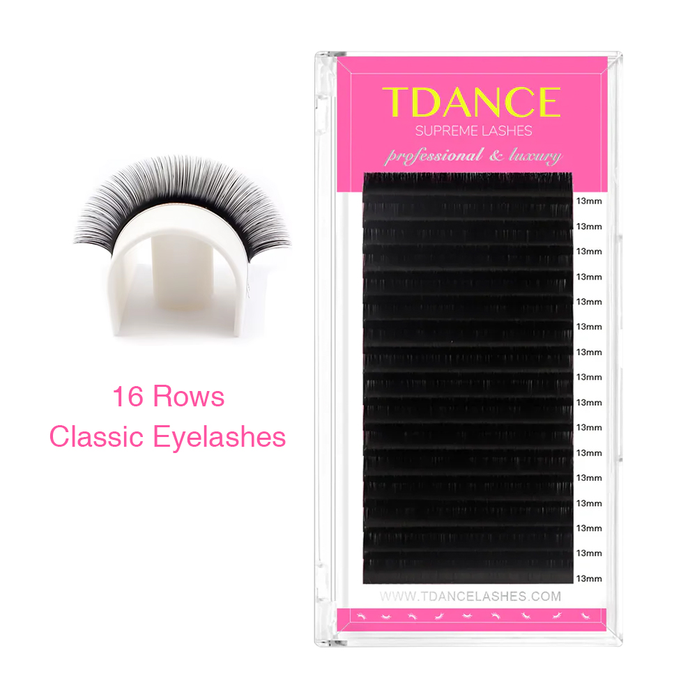 Eyelash Extensions Classic - TDANCE 16 Satırlar Klasik Kirpik Koyu