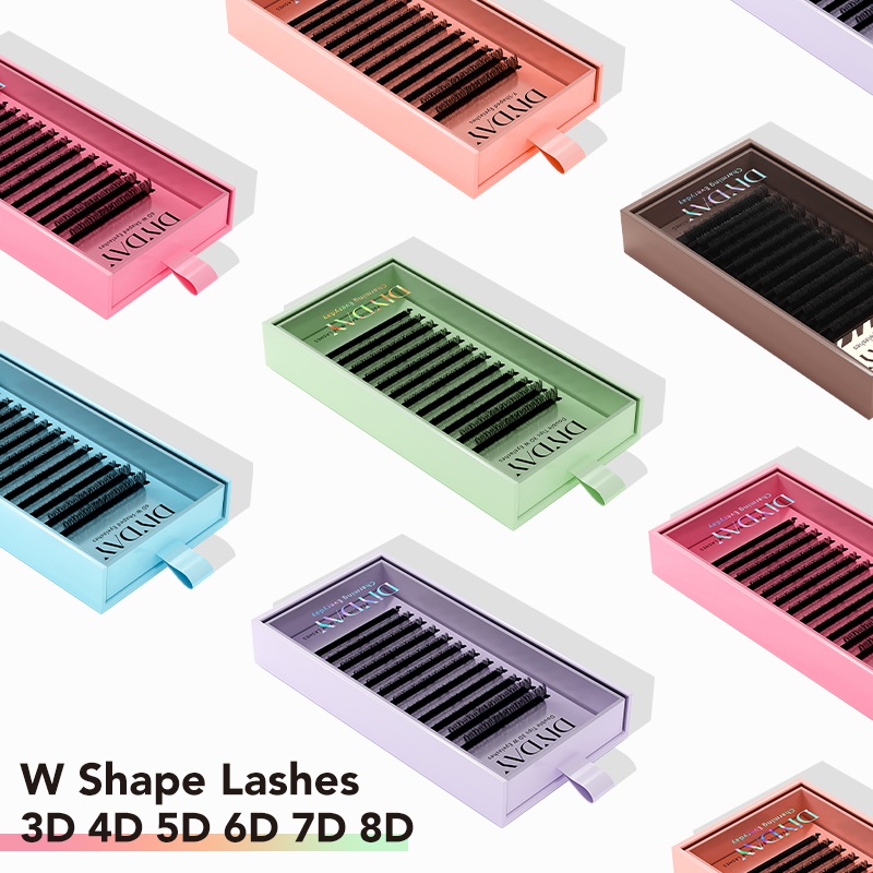 Lash Tray Organizer - DIYDAY W Şekilli Kirpik Uzatma Premade