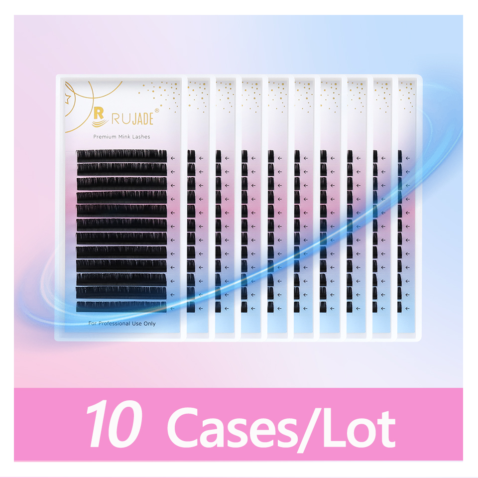 Eyelash Extensions Classic - 10 tepsiler Yumuşak Mat Siyah Kaşmir