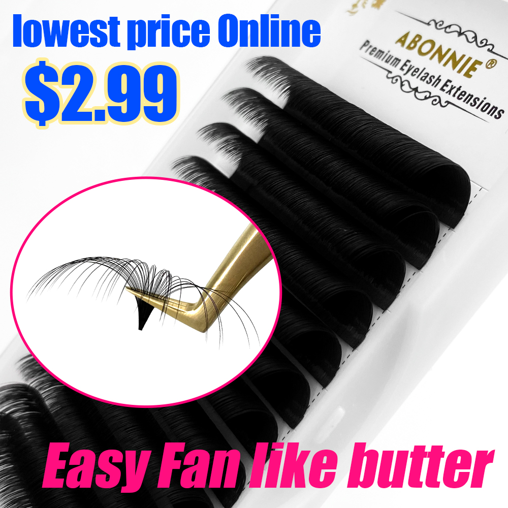 Eyelash Extension Fan - Abonnie 0.03-0.10mm Kolay Fan Kirpikler Mega