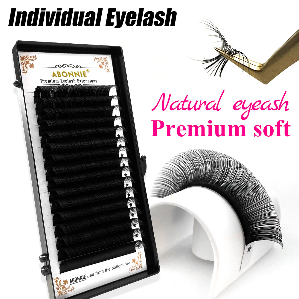 Eyelash Extensions Classic - Abonnie 16 Sıralı Klasik İpek Kirpikler