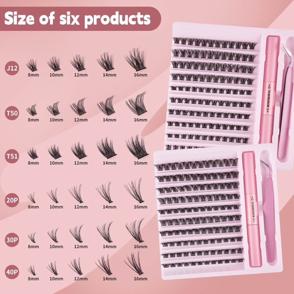 Eyelash Extension Wispy Look - Yüksek Kaliteli Yapışkanlı ve Sızdırmaz Takma