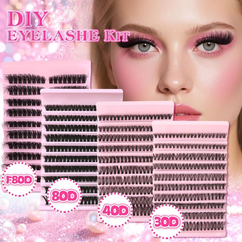 Eyelash Extension Wispy Look - Doğal Görünümlü Takma Kirpikler, Sık ve