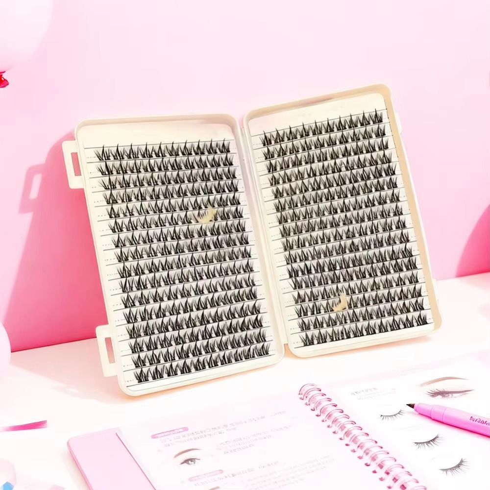 Eyelash Extension Wispy Look - Doğal Görünümlü Takma Kirpikler, Sıkı Demetli