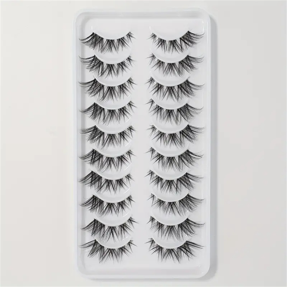 10 Çift Sahte Kirpik Küme Kirp - Eyelash Extension Wispy Look incelemesi ve fiyatı