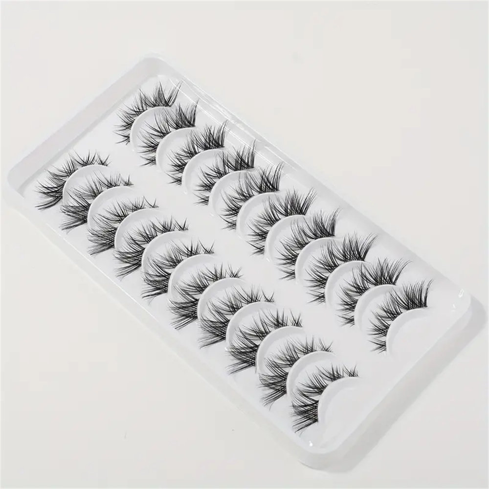 10 Çift Sahte Kirpik Küme Kirp - Eyelash Extension Wispy Look incelemesi ve fiyatı